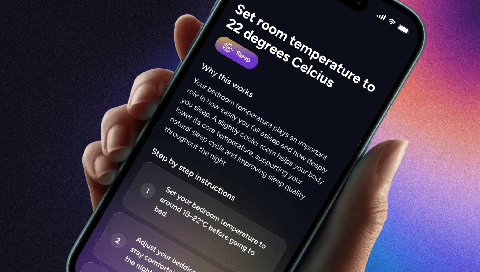 A MANA recommendation open on iPhone